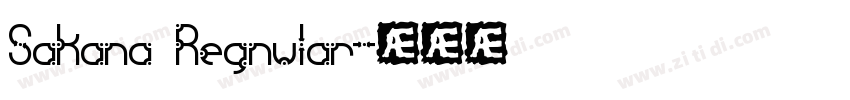 Sakana Regnular字体转换
